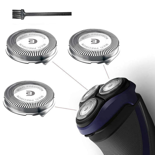 Rollingfit SH30 Replacement Heads Compatible with Philips Norelco Electric Shaver Series 1000, 2000, 3000 and S738, Easy Cut and Replace, 3-pc Pack Beauty and Personal Care RF RollingFit Default Title