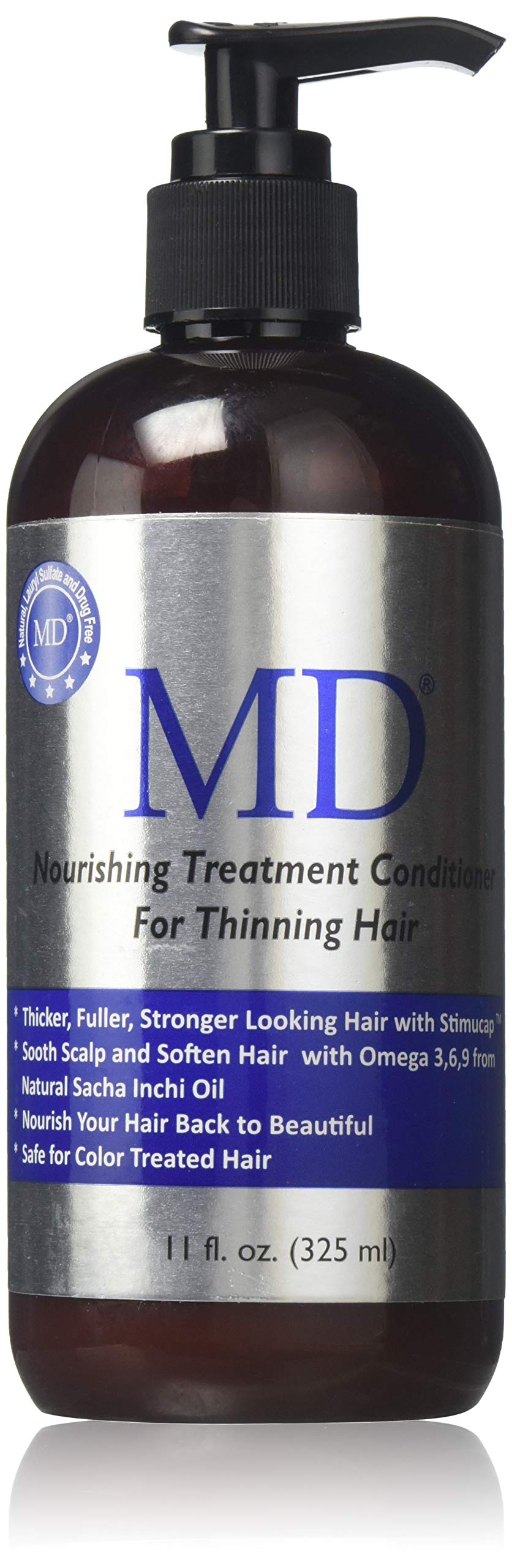 MD Hair Thinning Shampoo for Men & Women - Revitalizing Sulfate-Free Cleanser for Thicker Fuller Looking Hair - Professional Formula with Sacha Inchi Beauty & Personal Care MD