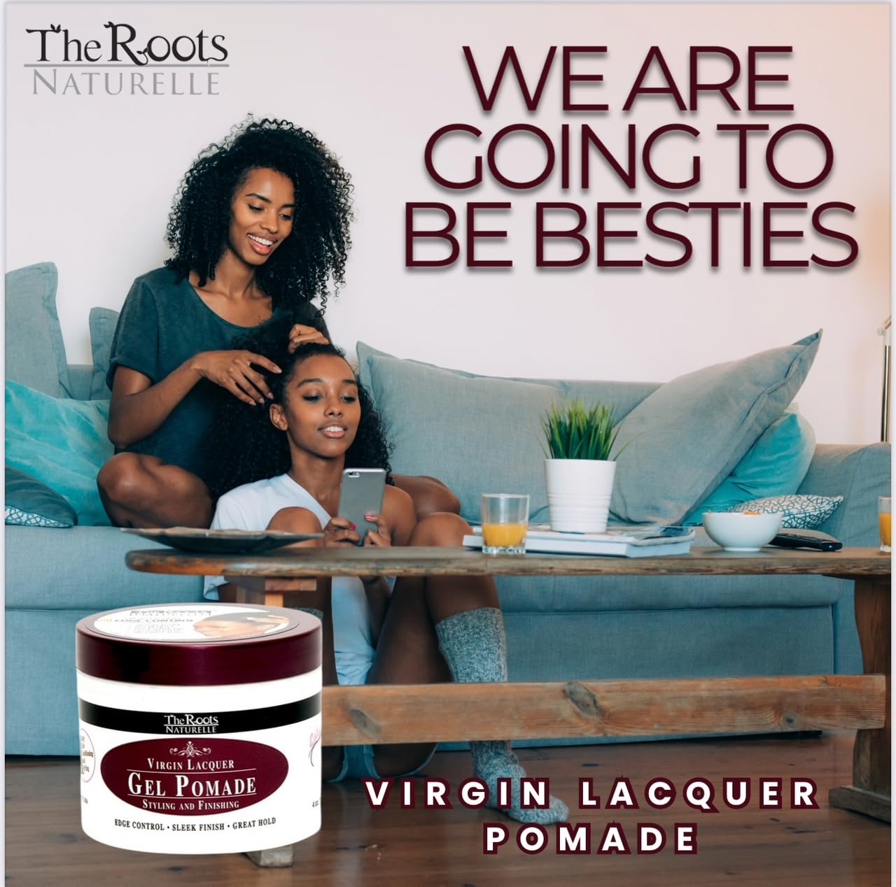 Virgin Lacquer Gel Pomade For Edges, Locks, Twist, Mens Grooming and Braids Control (8 oz Jar) Beauty & Personal Care The Roots Naturelle