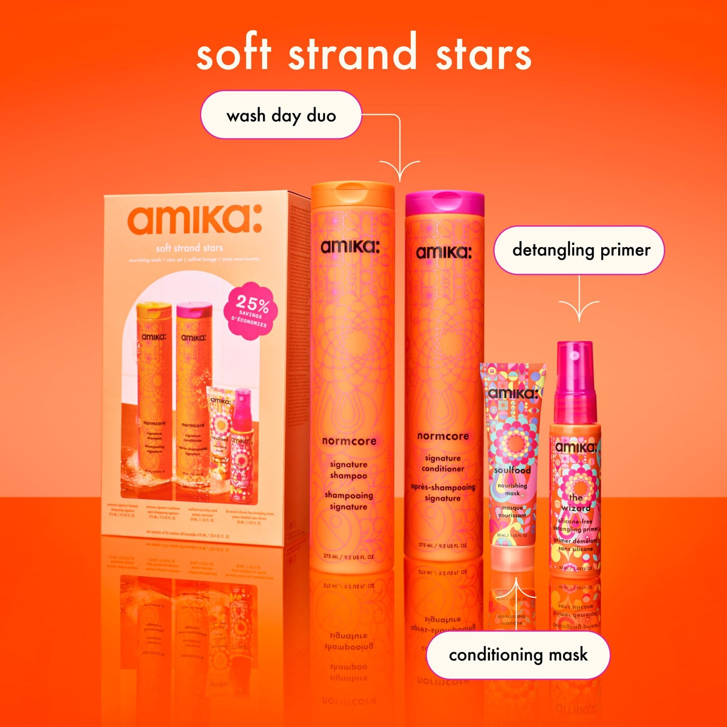 amika soft strand stars nourishing wash + care set Beauty & Personal Care Amika