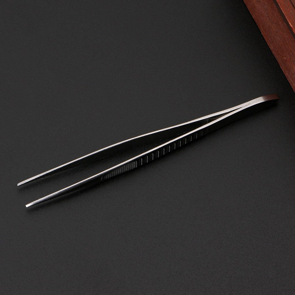 kobeIeen Professional Straight Fine Point Tweezers for Eyelash Extension Stainless Steel Beauty and Personal Care kobeIeen