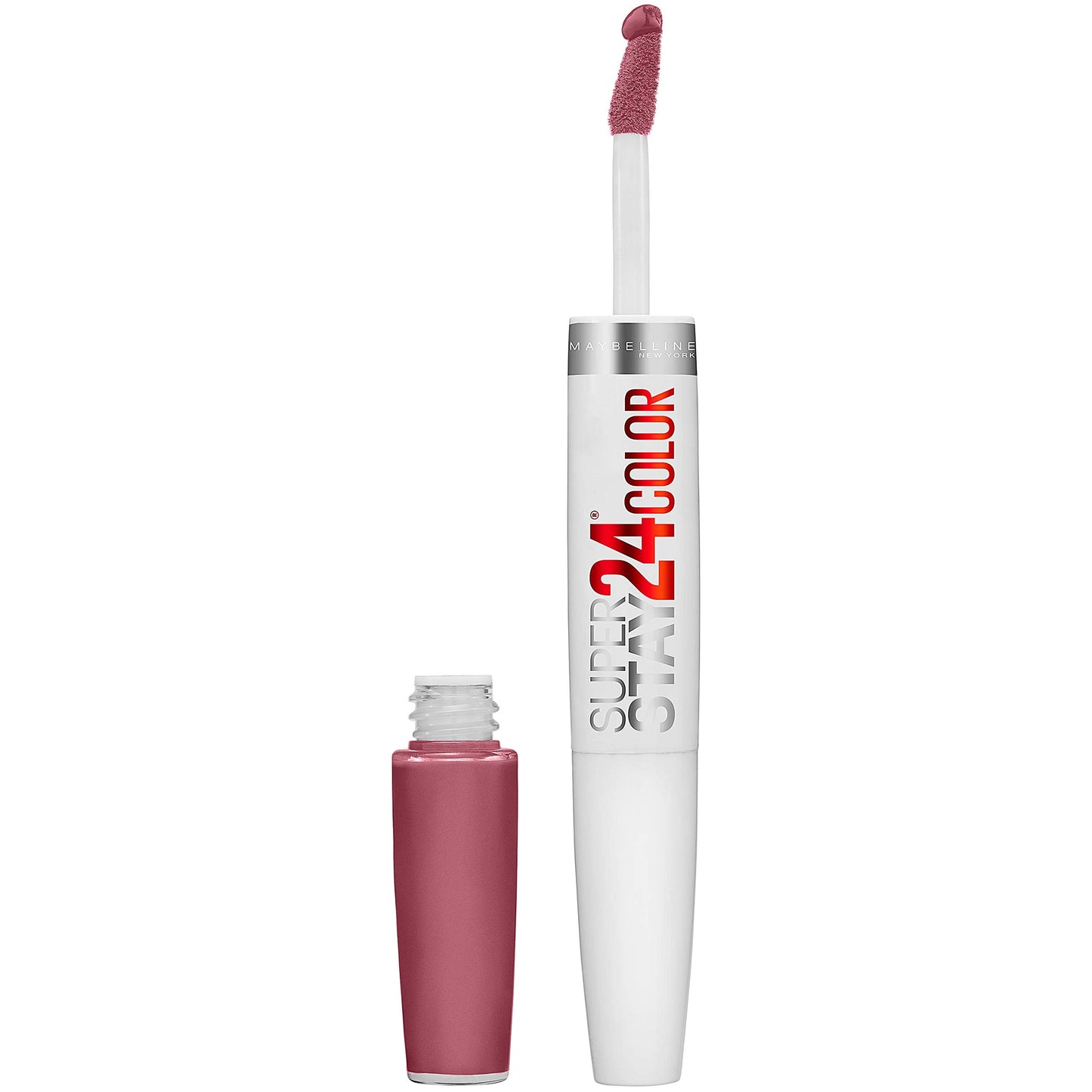 Maybelline Super Stay 24, 2-Step Liquid Lipstick Makeup, Long Lasting Highly Pigmented Color with Moisturizing Balm, Firmly Mauve, Mauve, 1 Count Beauty & Personal Care MAYBELLINE
