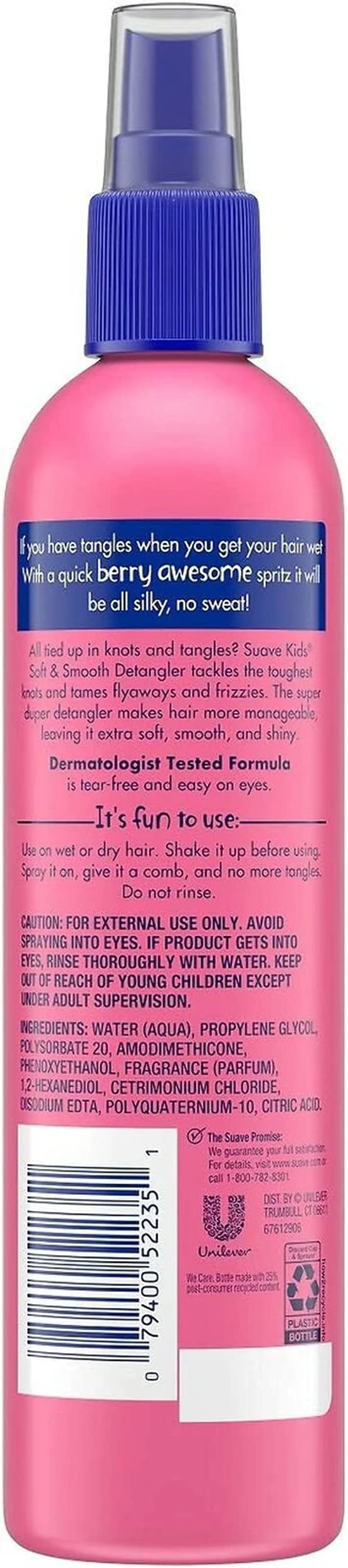 Suave Kids Detangler Spray, Berry Awesome, 10 Fluid Ounce (Pack of 3) Beauty & Personal Care Suave