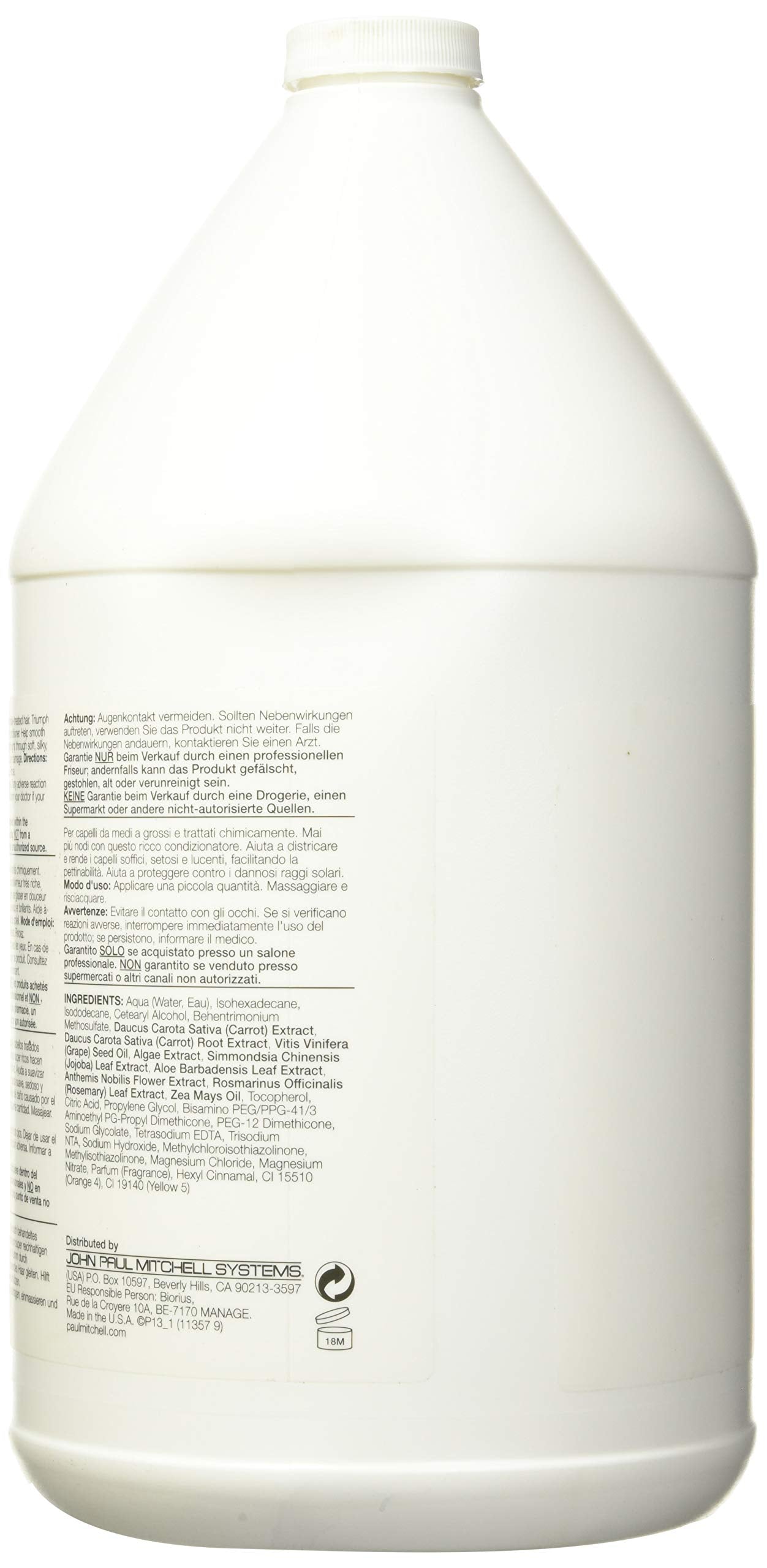 Paul Mitchell The Detangler Conditioner Gallon Bottle Beauty & Personal Care Paul Mitchell