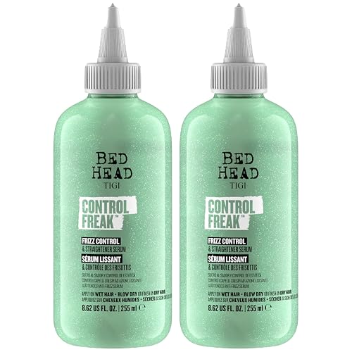TIGI Bed Head Frizz Control & Straightener Serum, Control Freak 2-Pack - Hair Serum for Soft, Frizz-Free Hair, Pineapple Fragrance, 8.62 Oz Ea Beauty & Personal Care Bed Head