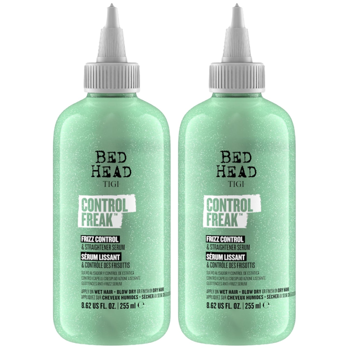TIGI Bed Head Frizz Control & Straightener Serum, Control Freak 2-Pack - Hair Serum for Soft, Frizz-Free Hair, Pineapple Fragrance, 8.62 Oz Ea Beauty & Personal Care Bed Head