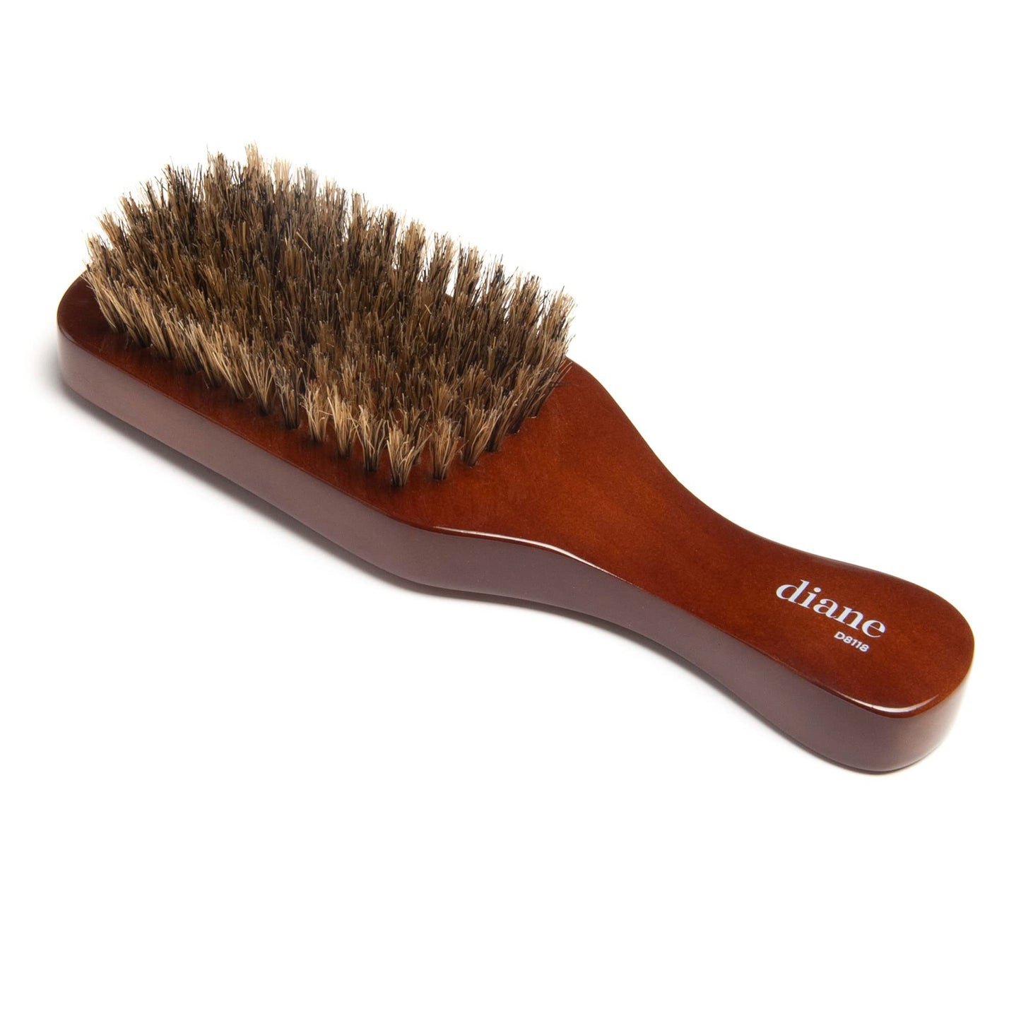 Diane Premium 100% Boar Bristle Club Wave Brush for Men and Barbers - Medium Bristles for Thick Coarse Hair - Use for Detangling, Smoothing, Wave Beauty & Personal Care Diane