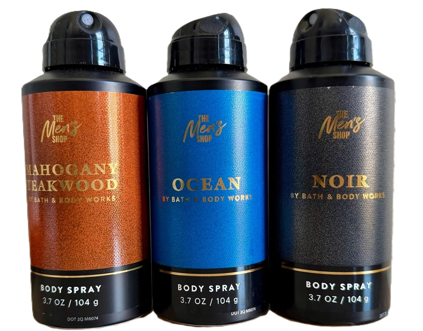 Bath & Body Works The Men's Shop Body Spray - Pack of 3 (Mahogany Teakwood, Ocean, Noir) Beauty & Personal Care Bath & Body Works