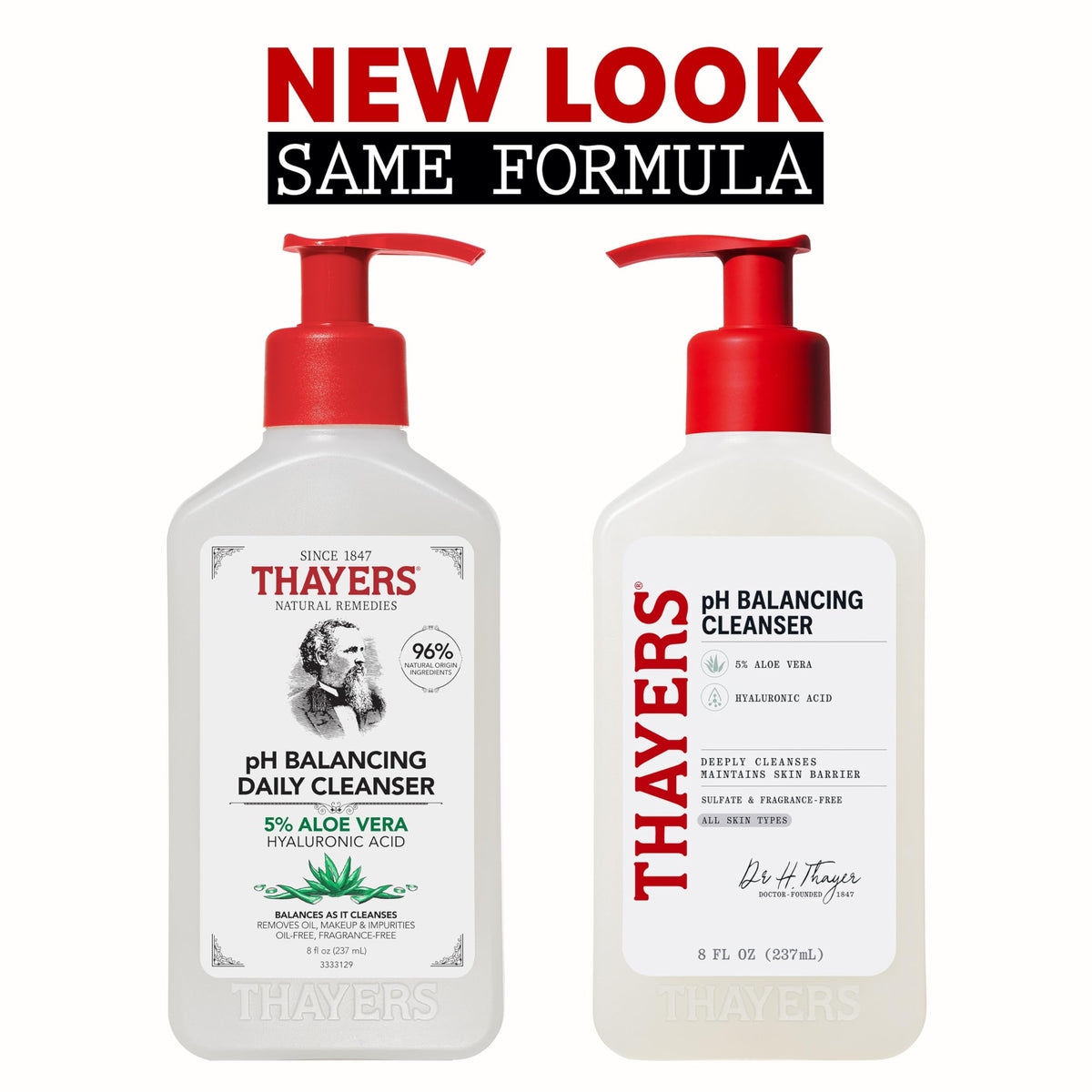 THAYERS pH Balancing Daily Cleanser, Face Wash with Aloe Vera, Gentle and Hydrating Skin Care for Dry, Oily, or Acne Prone Skin, 8 FL Oz. Beauty & Personal Care THAYERS
