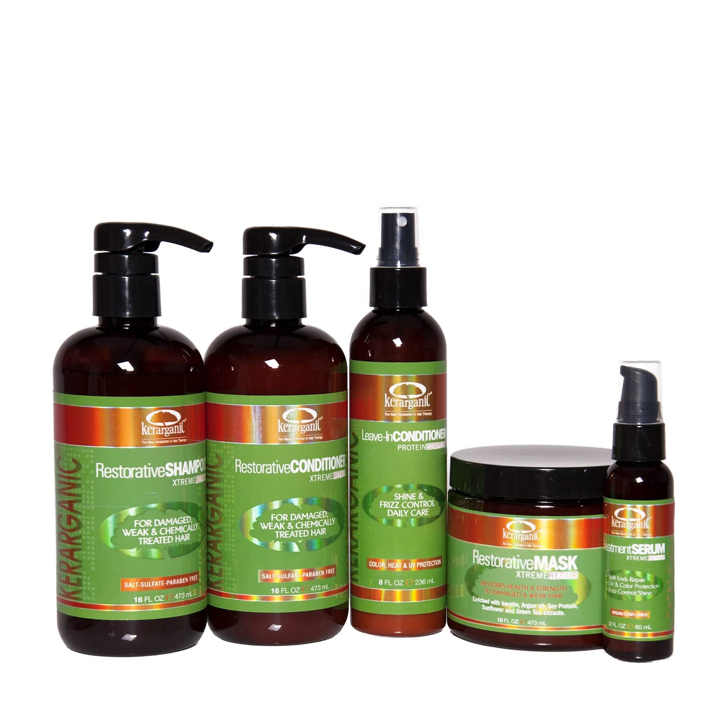 KERARGANIC RESTORATIVE XTREME HAIR REPAIR PRODUCTS FRIZZ CONTROL KIT Beauty & Personal Care KERARGANIC