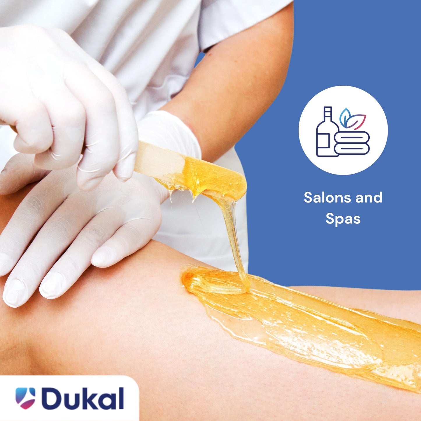 Dukal Large Wooden Wax Sticks - Body Hair Removal Applicator for Waxing, ¾” x 6” (Pack of 100) Beauty and Personal Care Dukal
