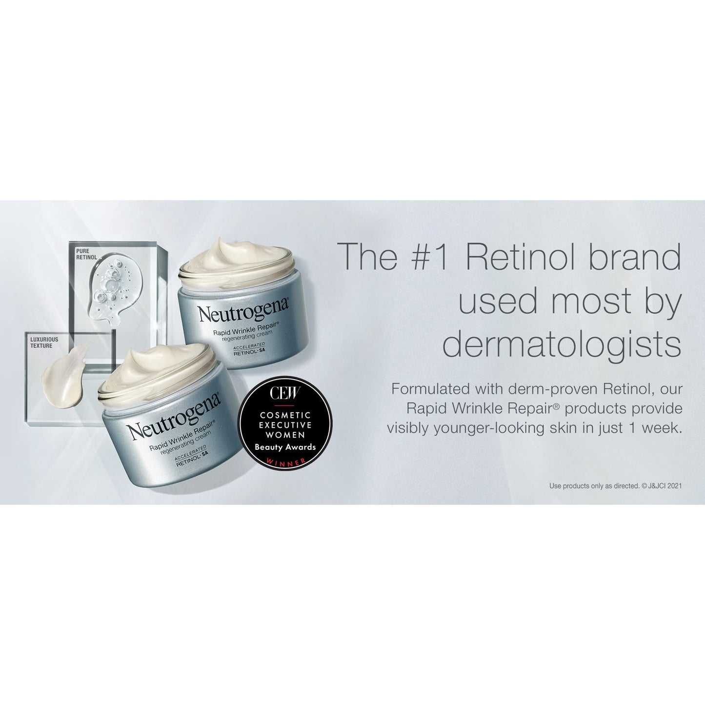 Neutrogena Rapid Wrinkle Repair Retinol Face Moisturizer, Daily Anti-Aging Cream with & Hyaluronic Acid to Fight Fine Lines, Wrinkles, Dark Spots, 1.7 Beauty & Personal Care Neutrogena