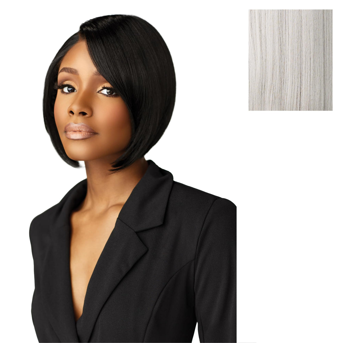 Sensationnel Chicbob Lace Frontwig-Bob Unit 4, PLATINUMBLONDE