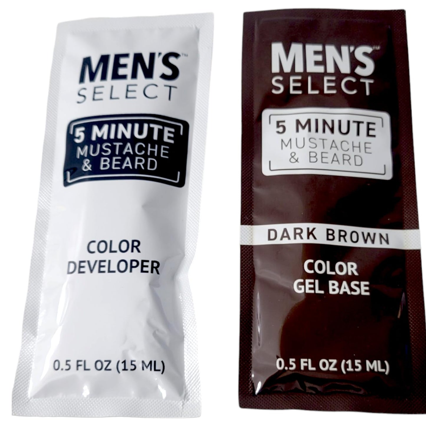 Lot of 3 Brush-In Facial Hair Color Gel Kits for Men Brown Color Beauty & Personal Care Formen