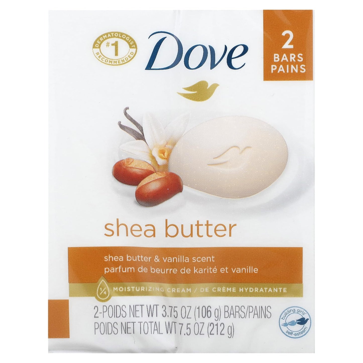 Dove Purely Pampering Shea Butter Beauty Bar, 2 Bar (Pack of 4) Beauty & Personal Care Dove