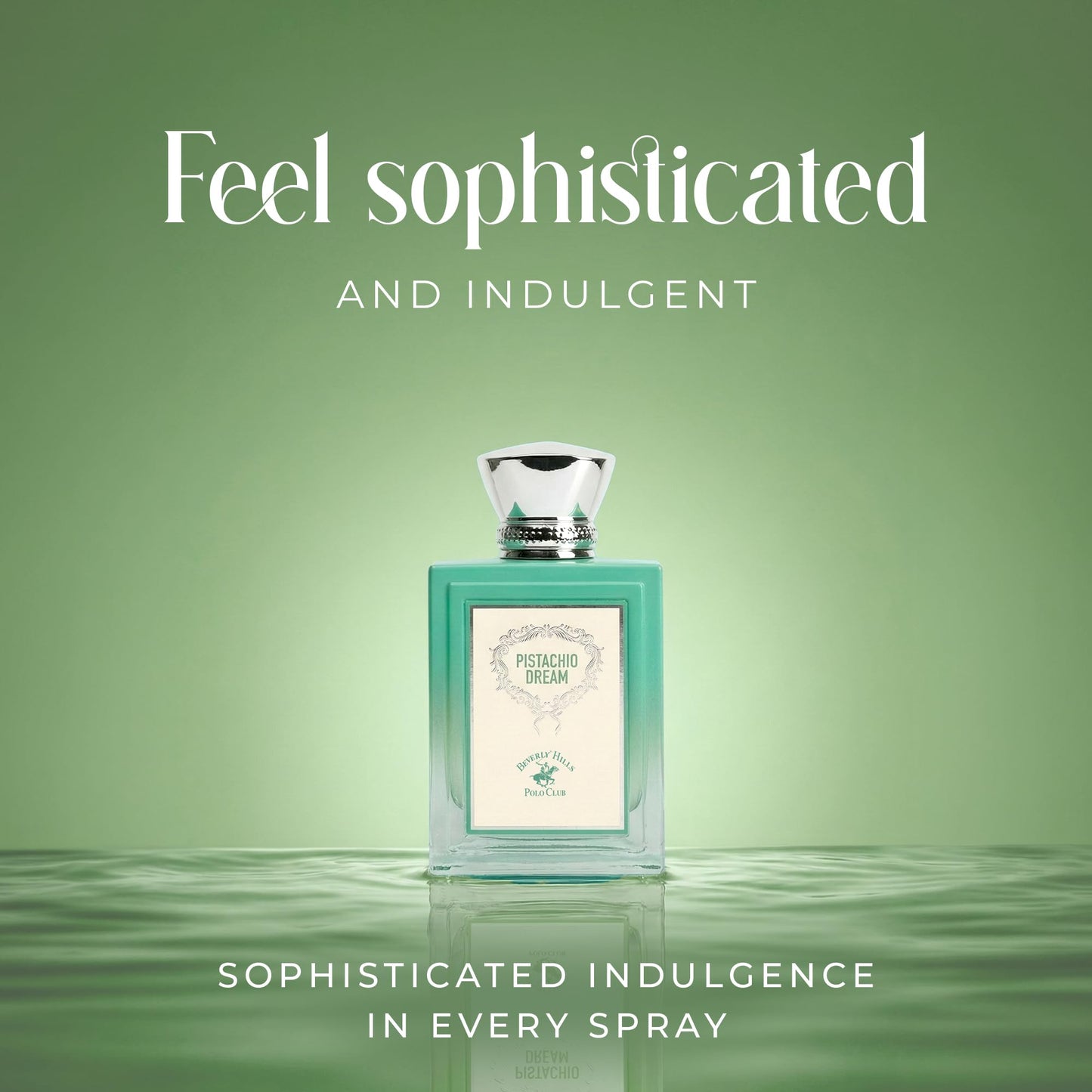 Beverly Hills Polo Club Pistachio Dream Eau de Parfum for Women - Captivating Gourmand Fragrance with Indulgent Pistachio, Sweet Vanilla & Creamy Beauty & Personal Care Beverly Hills Polo Club