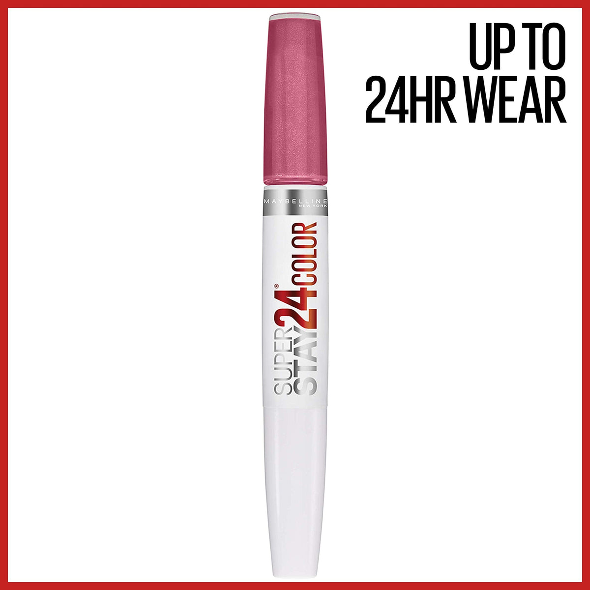 Maybelline Super Stay 24, 2-Step Liquid Lipstick Makeup, Long Lasting Highly Pigmented Color with Moisturizing Balm, Very Cranberry, Ruby Red, 1 Count Beauty & Personal Care MAYBELLINE