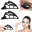 NFAMRZCAR 2PC Eyeshadow Stencil 5 in 1 Silicone Eyeshadow Tool,Reusable Eye Makeup Aid Stencils,Eye Makeup Aid, for Make Up Beginners&Women (Black) Beauty & Personal Care NFAMRZCAR