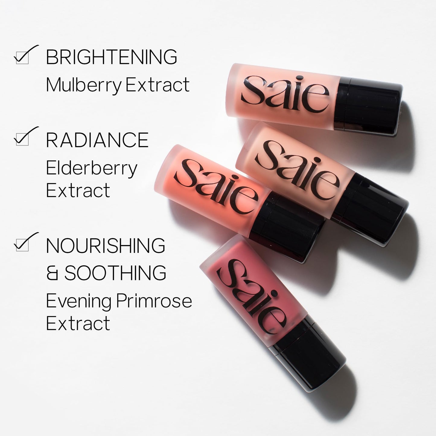 Saie Dew Liquid Blush for Cheeks - Hydrating Cream Blush Stick with a Blendable + Buildable Formula - Skincare Infused Dewy Cheek Tint for a Natural Beauty & Personal Care Saie