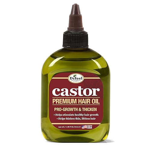 Difeel 99% Natural Premium Hair Oil - Pro-Growth Castor Hair Oil 7.1 oz. - Natural Castor Oil for Hair Growth Beauty & Personal Care Difeel