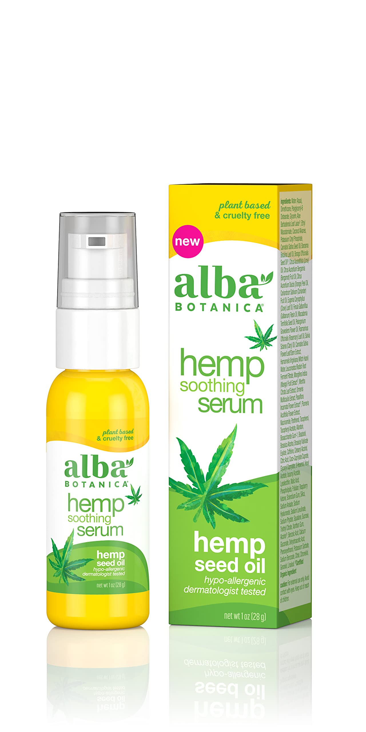 Alba Botanica Hemp Soothing Serum, 1 oz Beauty & Personal Care Alba Botanica
