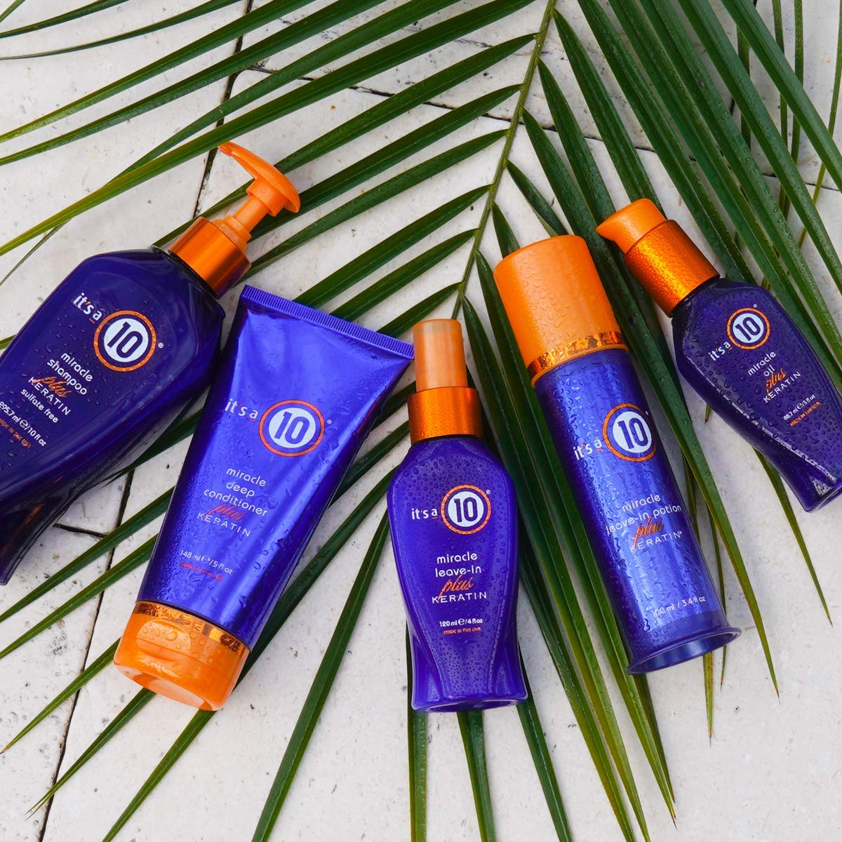 Its A 10 + Keratin Mir Le Size 2z Its A 10 + Miracle Leave-In Plus Keratin, 2 Fl. Oz (Pack of 4) Beauty & Personal Care It's a 10 Haircare