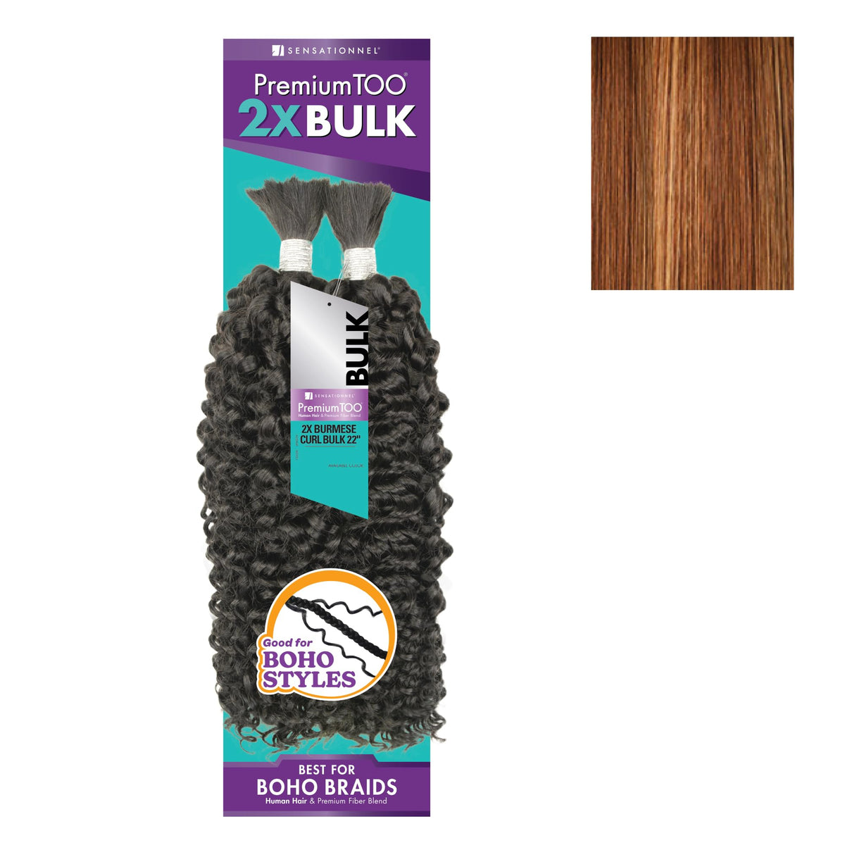 Sensationnel PremiumToo Bulk Weaving-2X Burmese Curl,22 inch, S27/30