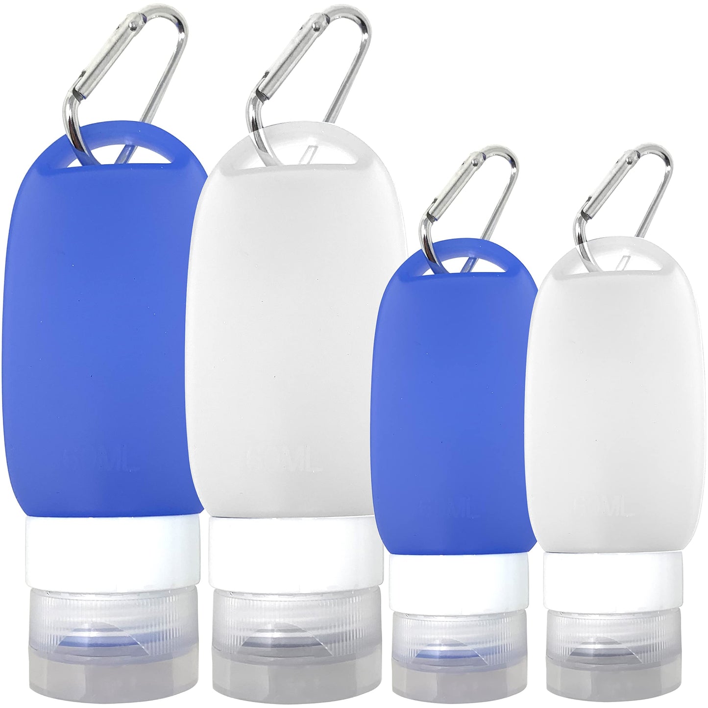 Cruise On Silicone Travel Bottle Set, TSA Approved, Leak-Proof Squeeze Bottles for Shampoo, Lotion & Liquids (2 oz & 1.4 oz), Refillable Containers Beauty & Personal Care Cruise On