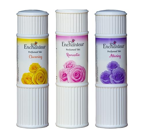 Enchanteur Perfumed Body Talcum Powder Charming, Romantic & Alluring Scent (Pack of 3 X 100 g.) by Enchanteur Beauty & Personal Care Enchanteur