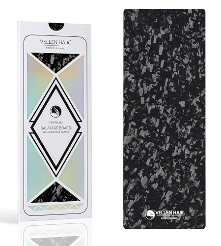 VELLEN HAIR Professional Carbon Fiber Foil/Balayage Board, Extra Light Hair Color board (Forged Carbon Black, 5.1" x 13.8" inch) Beauty & Personal Care Vellen Hair