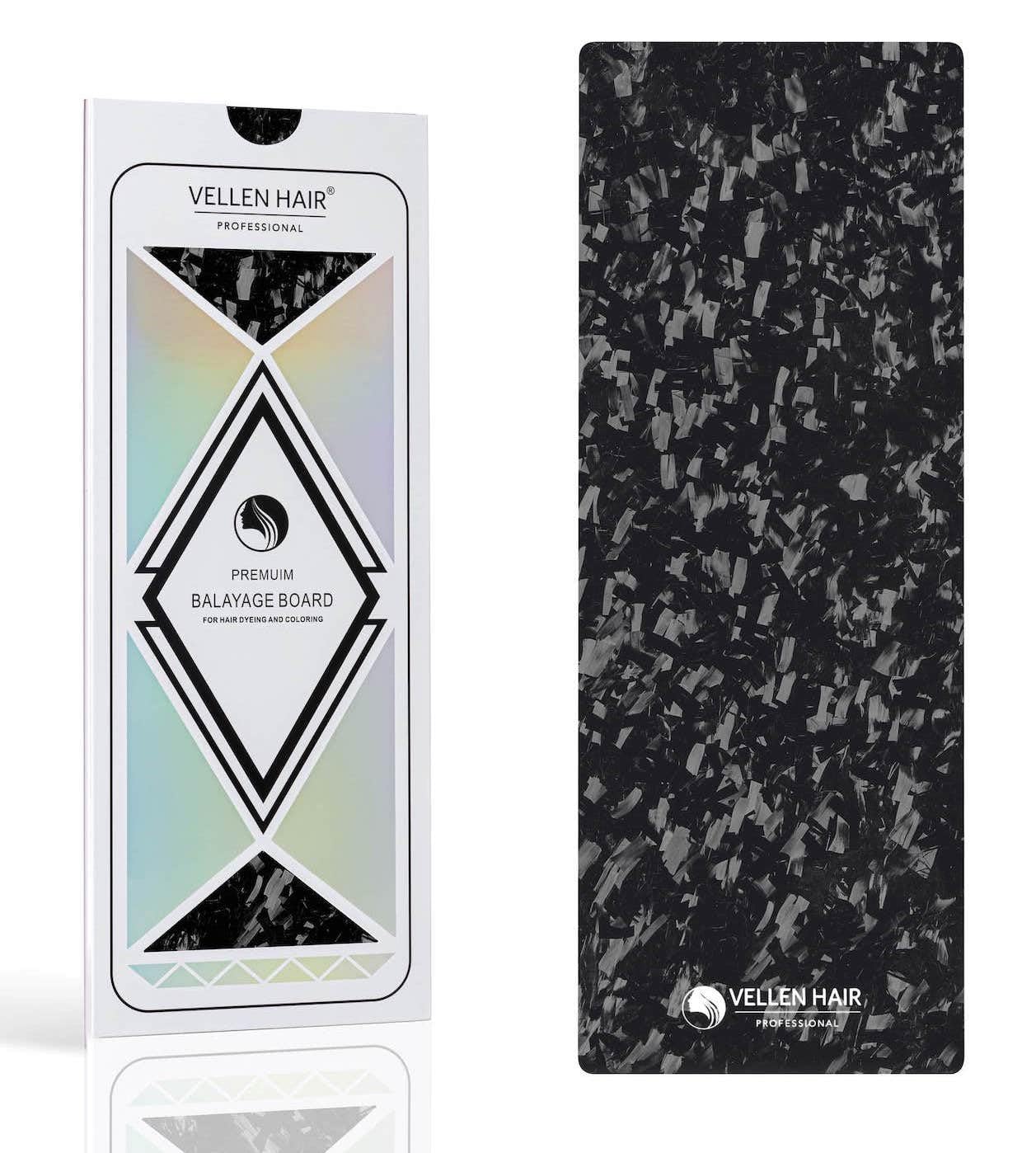VELLEN HAIR Professional Carbon Fiber Foil/Balayage Board, Extra Light Hair Color board (Forged Carbon Black, 5.1" x 13.8" inch) Beauty & Personal Care Vellen Hair