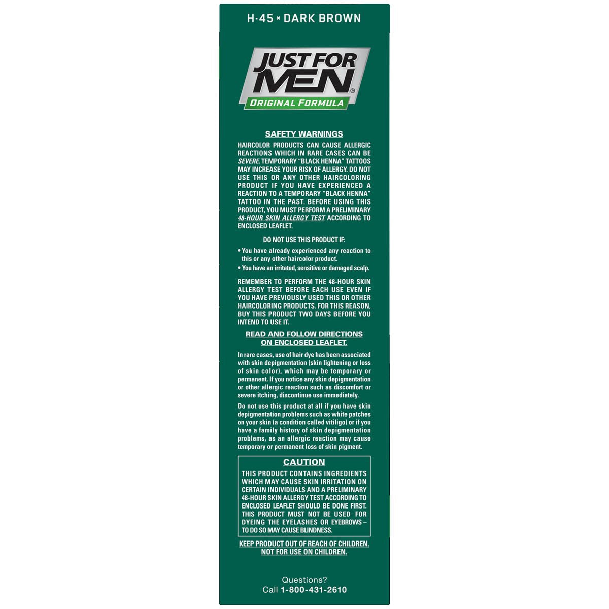 Just For Men Original Formula Men's Hair Color, Dark Brown Beauty & Personal Care Just for Men