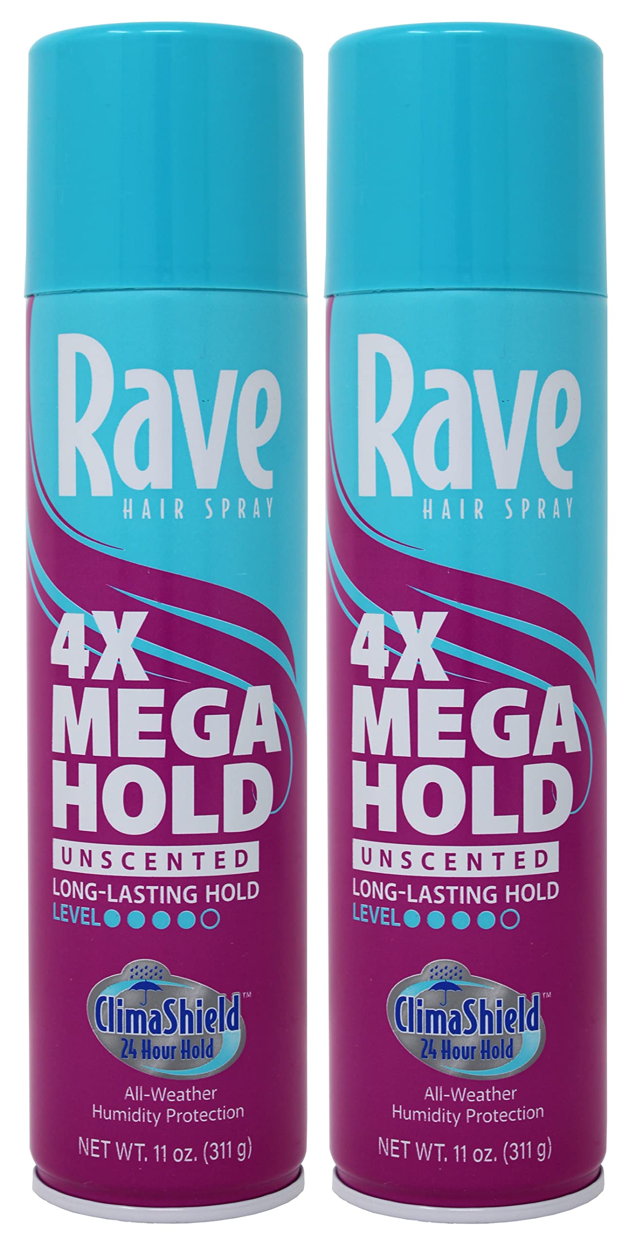 Rave Hs 4x Mega Unscnted Size 11z (PACK OF 2) Beauty & Personal Care rave