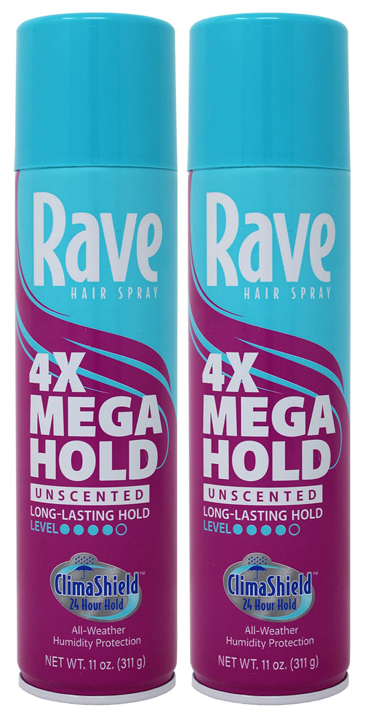 Rave Hs 4x Mega Unscnted Size 11z (PACK OF 2) Beauty & Personal Care rave