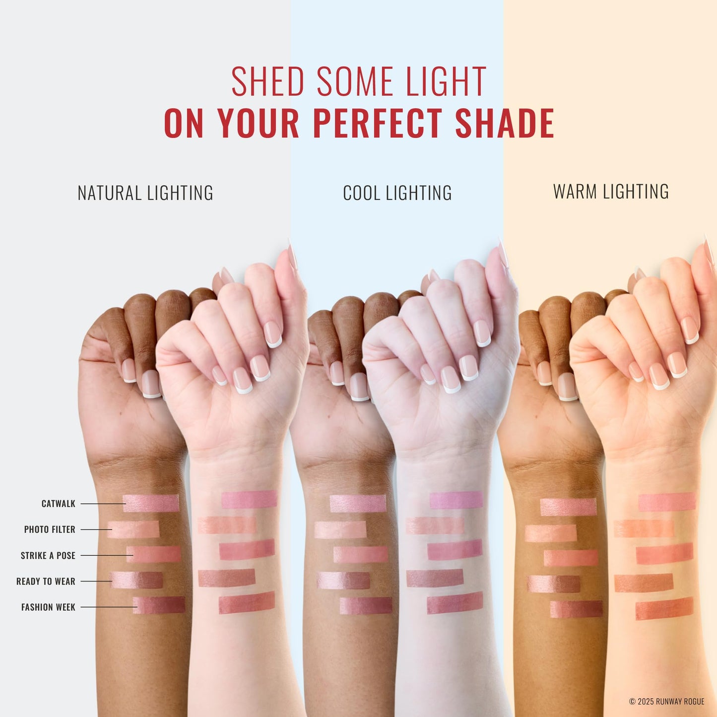 Runway Rogue LuxGloss Lip Gloss Trio, High-Pigment Shimmer Lip Gloss Set, (‘Photo Filter’, ‘Catwalk’, ‘Strike a Pose’) Beauty & Personal Care Runway Rogue