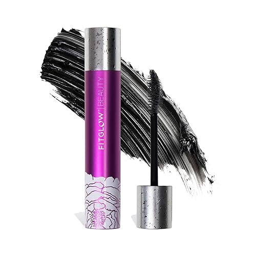 Fitglow Beauty Vegan Good Lash + Mascara | 2-in-1 Volumizing Lengthening & Conditioning Eyelash Mascara | Natural Lash Serum | Reduces Shedding Beauty & Personal Care FITGLOW