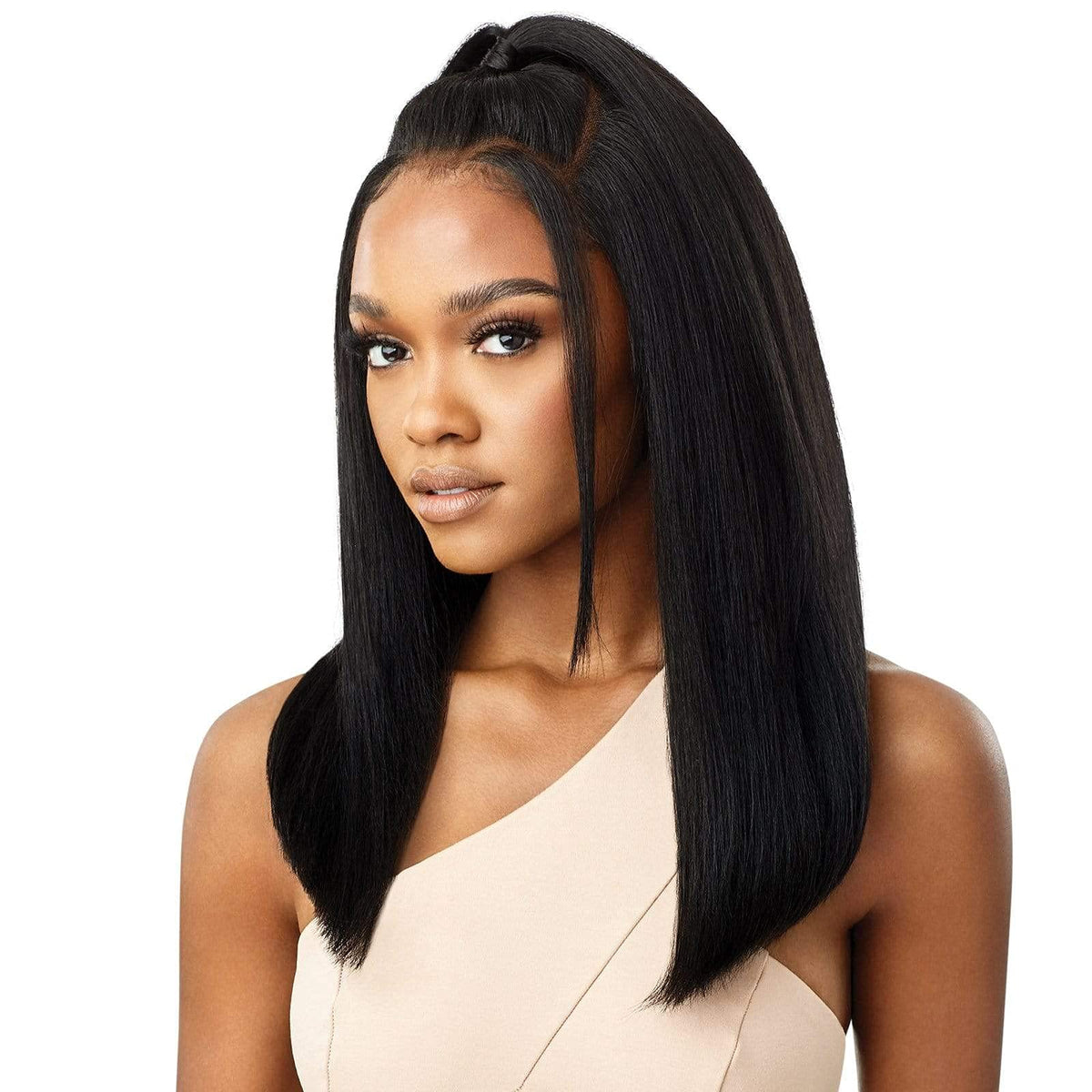 Outre Perfect Hair Line Synthetic 13x4 Faux Scalp Lace Front Wig - LINETTE (Chocolate Swirl)