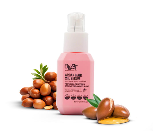 BLEST PROFESSIONAL Argan Hair Oil Serum - Lightweight Nourishing Treatment with Organic Argan Oil for Hair Growth, Shine & Repair - Deep Moisturizing Beauty & Personal Care BLEST PROFESSIONAL HAIR CARE