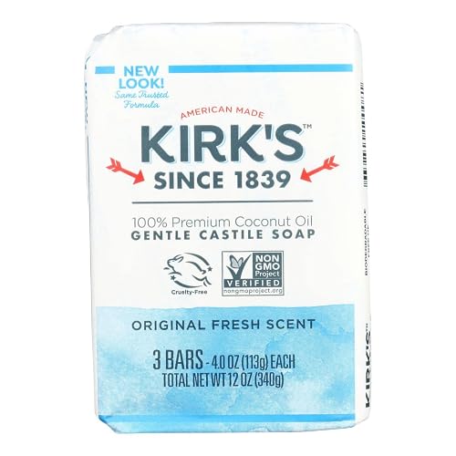 Kirk's Natural Castile Soap Original - 4 oz Each, 3 ct Beauty & Personal Care Kirk's