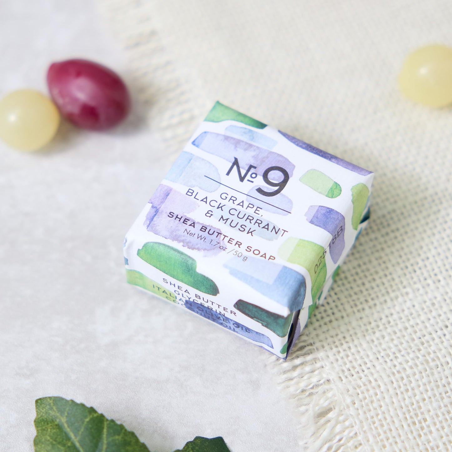 Via Mercato Travel Sized Italian Soap Bar (50g) - No. 9 Grape, Black Current & Musk Beauty & Personal Care Via Mercato