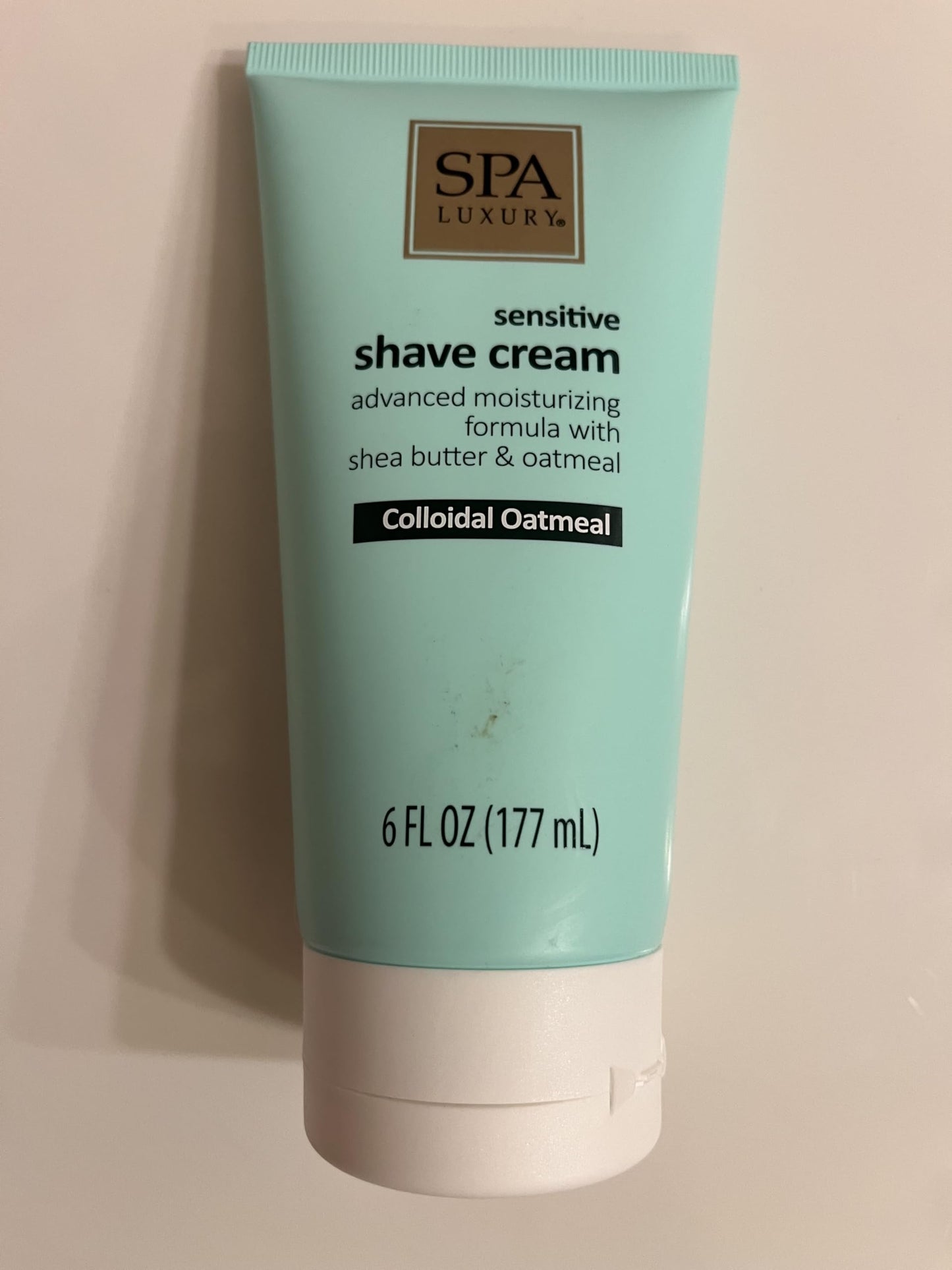 Spa Luxury Sensitive Shave Cream with Colloidal Oatmeal and Shea Butter, Advanced Moisturizing Formula, 6 fl oz Beauty and Personal Care Spa Luxury