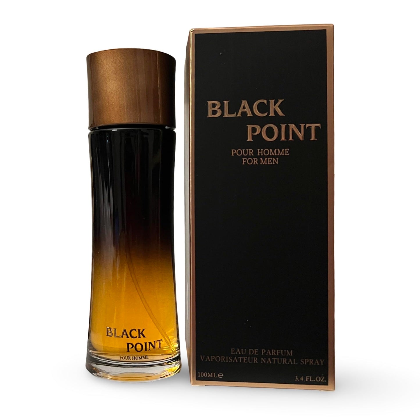 United Scents BLACK POINT Pour Homme Eau de Parfum for Men, Natural Spray with Star Anise and Citrus Notes, 3.4 Fl Oz, 100ml Beauty & Personal Care United Scents