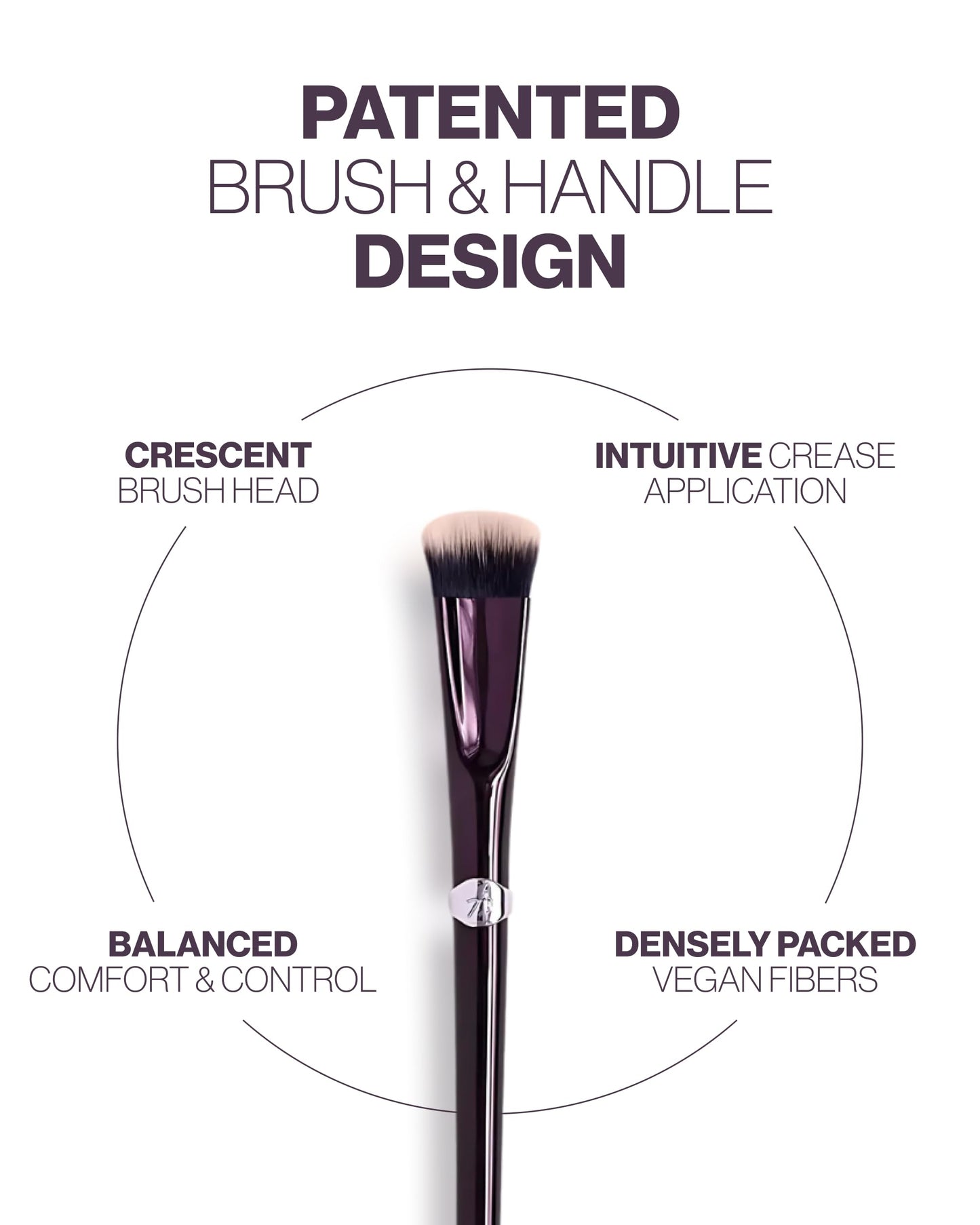 Anisa Beauty Eye Crescent Crease Brush | Professional Soft Dense Vegan Brush for Blending Cream, Liquid, and Powder Eyeshadow | Crescent Head Shape Beauty & Personal Care ANISA BEAUTY