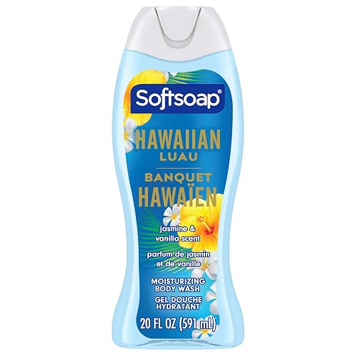 Softsoap Hawaiian Luau Moisturizing Body Wash, pH Balanced, Jasmine and Vanilla Scent, 20 fl oz Beauty & Personal Care Softsoap