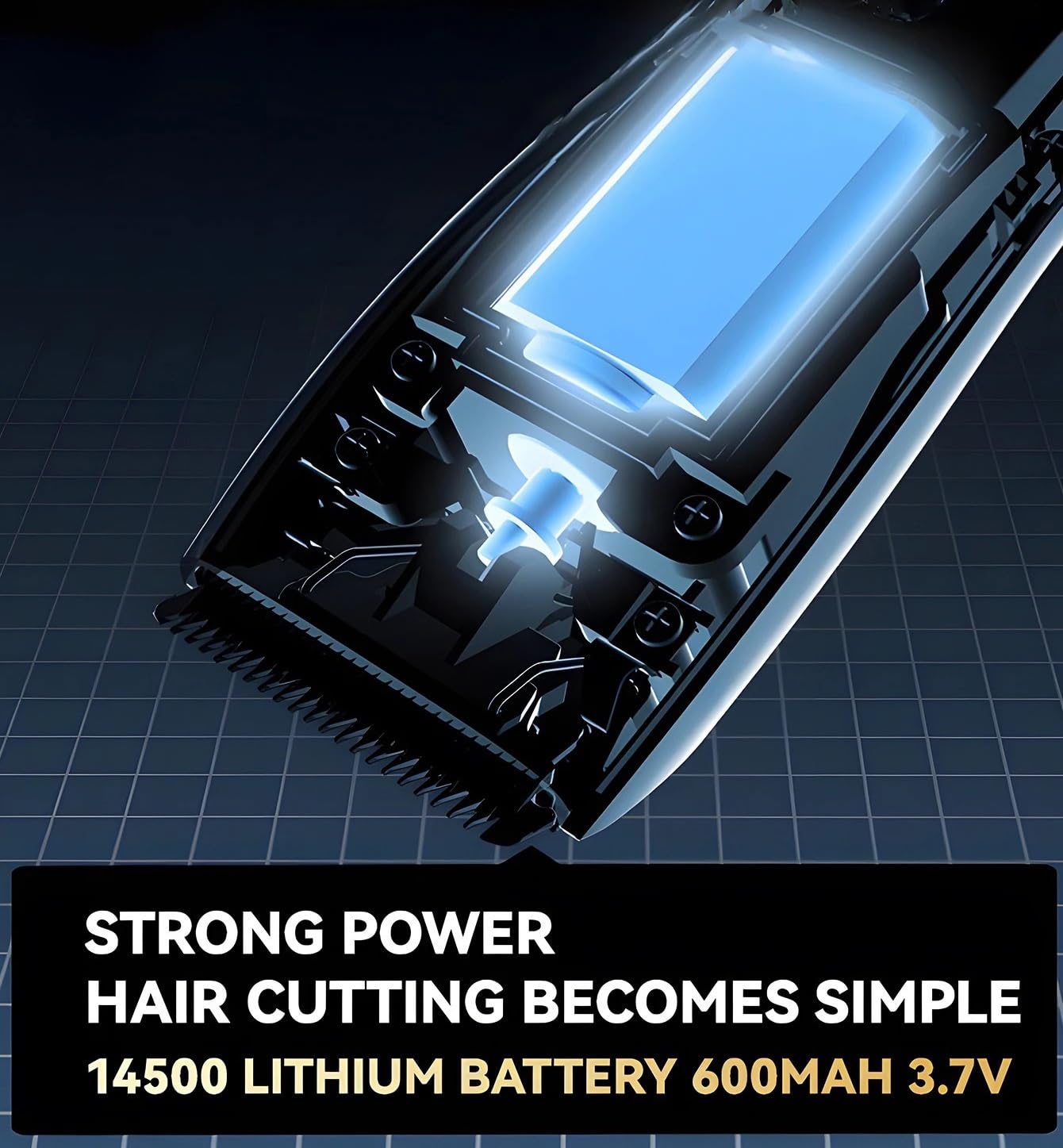 QDKVTNDJZ Hair Clippers for Men, Men's Body Trimmer Waterproof Shaver Professional Beard Razor Rechargeable Removal Bikini with Base Beauty and Personal Care QDKVTNDJZ