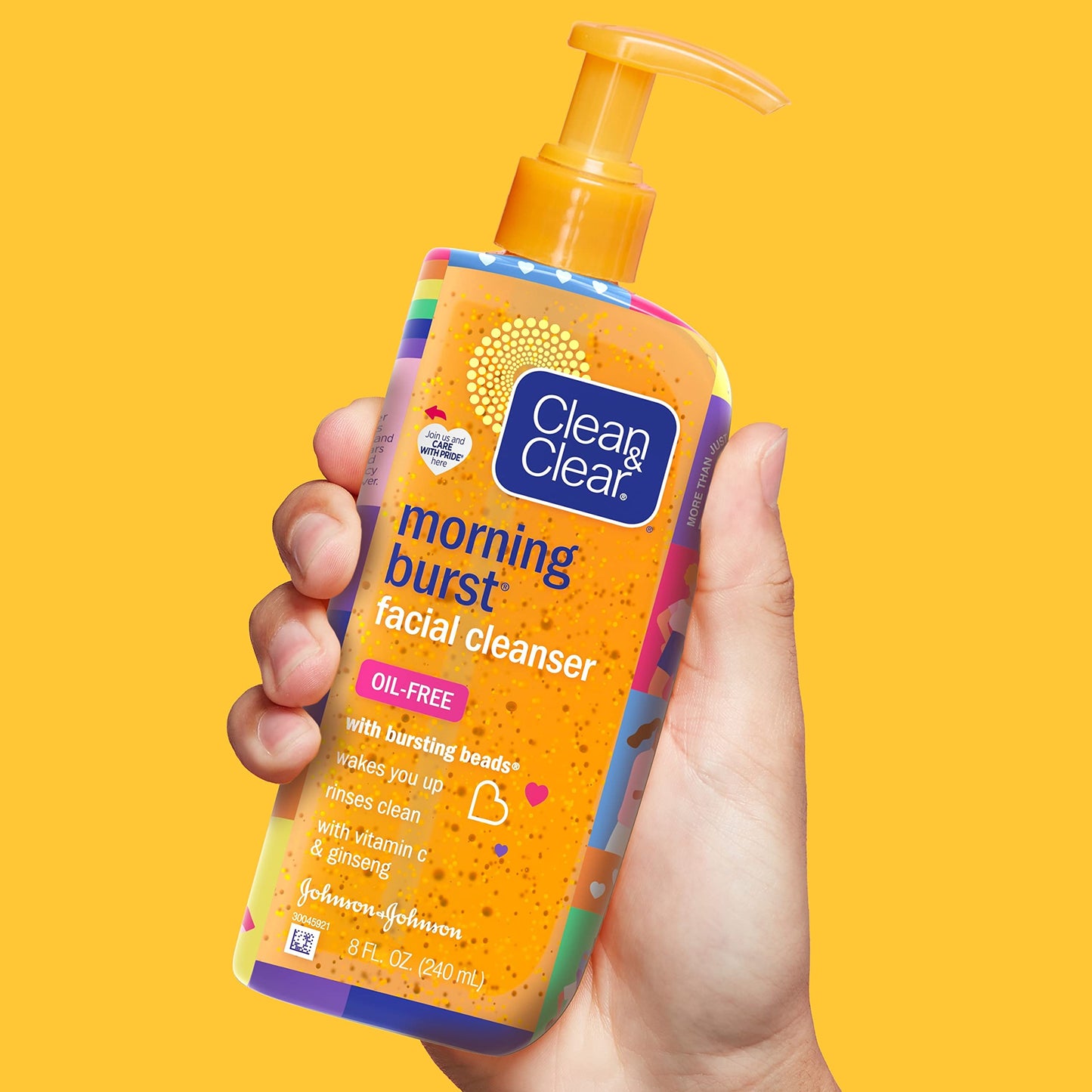 Clean & Clear Morning Burst Oil-Free Facial Cleanser, Brightening Vitamin C & Ginseng, Daily Face Wash, Hypoallergenic, Special Care with Pride Beauty & Personal Care Clean & Clear
