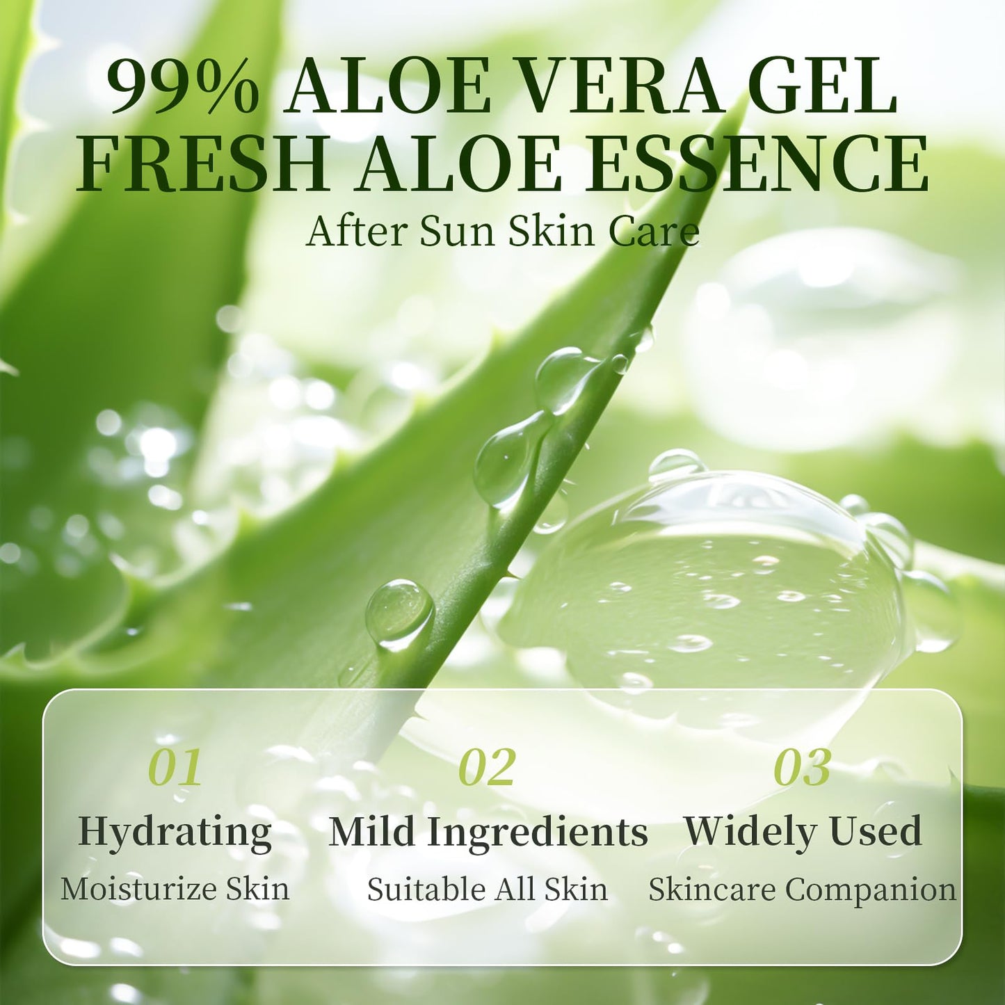 KONEUK 50 Pack Aloe Vera Gel for Face, Hair, Body, Skin, Hydrating & Moisturizing, 99% Pure Aloe Vera Gel for All Skin Types, Bulk Aloe Gel Travel Beauty and Personal Care KONEUK