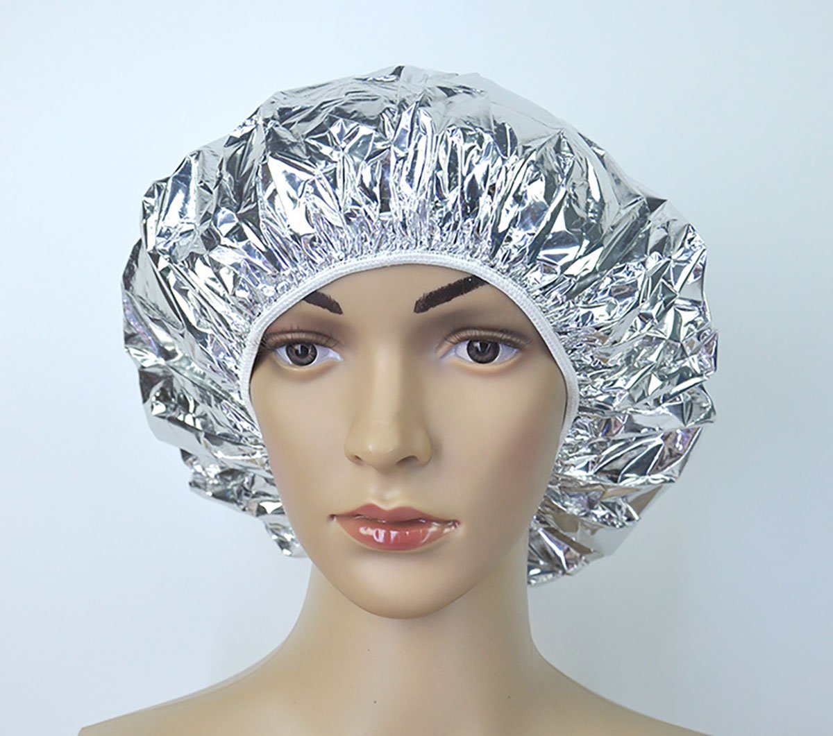 4PCS Salon Aluminum Foil Baking Oil Hair Cap Portable Nourishing Dry Disposable Shower Cap Waterproof Ultra-thin Bath Hat Hoods Bathroom Products Beauty & Personal Care Fodattm