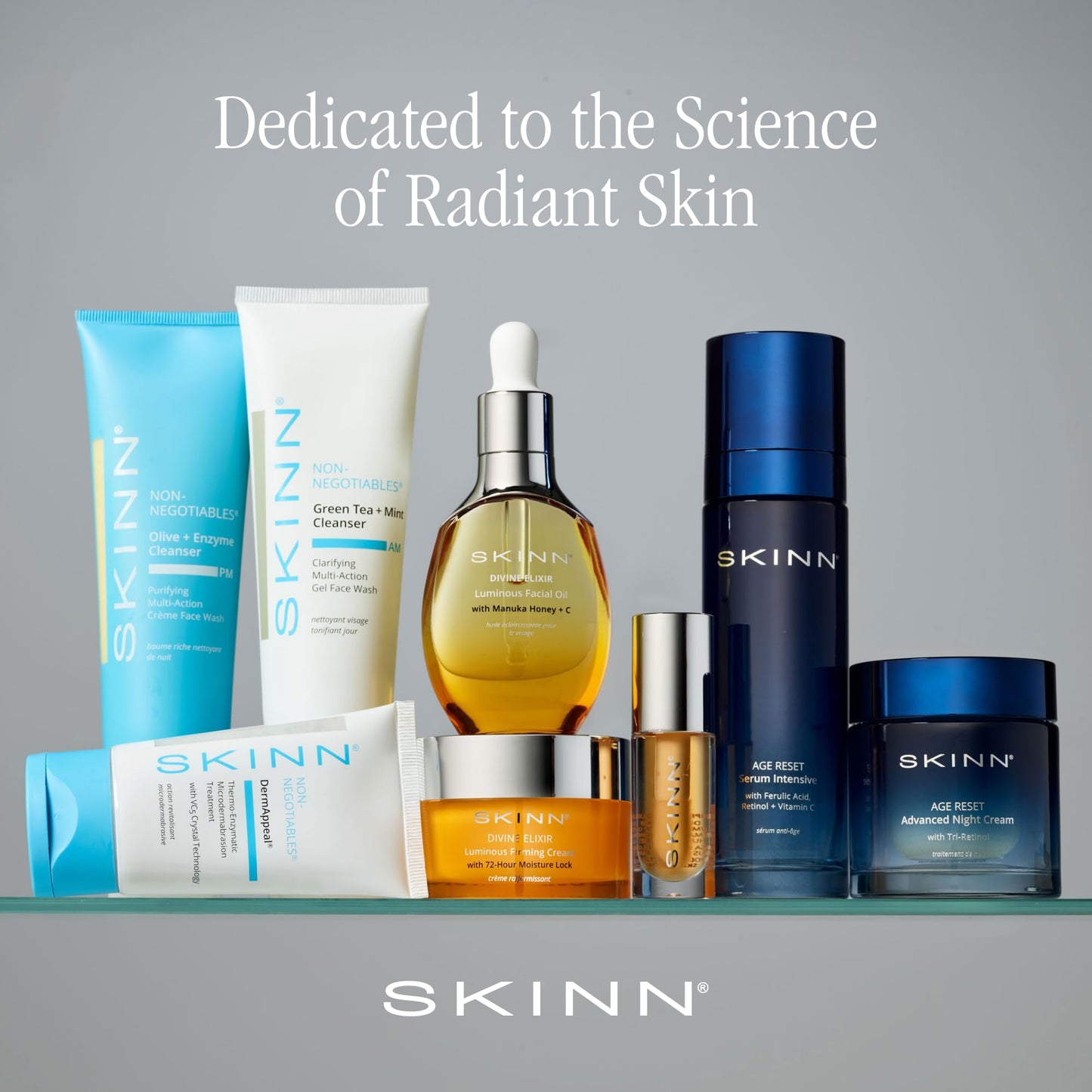 SKINN Luminous Facial Oil - Face Oil to Visibly Brighten, Firm, and Hydrate - Hydrating Oil for Anti-Aging and Dry Skin to Reduce Fine Lines, and Wrinkles Beauty & Personal Care SKINN