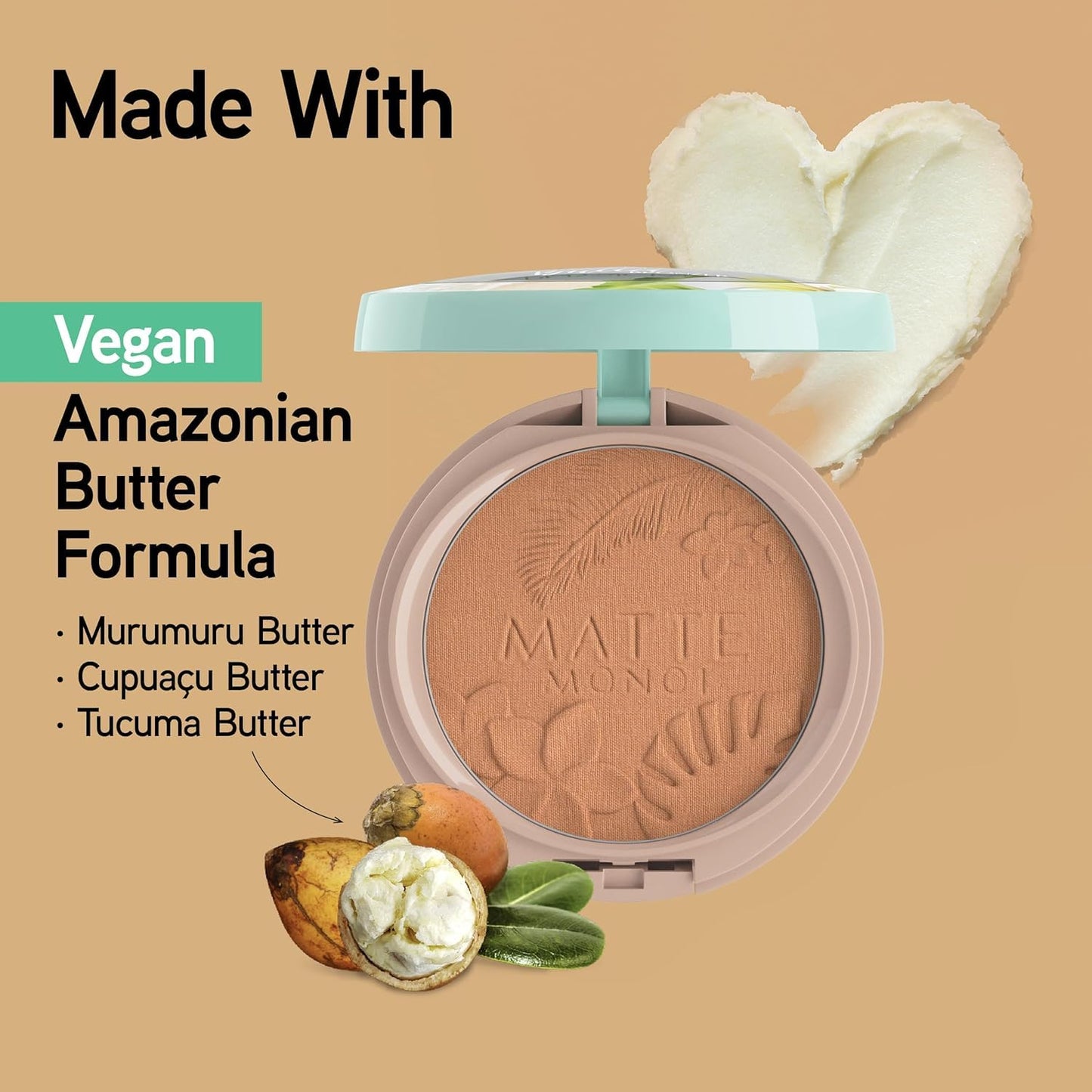 Physicians Formula Matte Monoi Butter Bronzer Powder Face Makeup, Dermatologist Tested, Vegan, Cruelty-Free, Gluten-Free, Sunkissed Beauty & Personal Care Physicians Formula